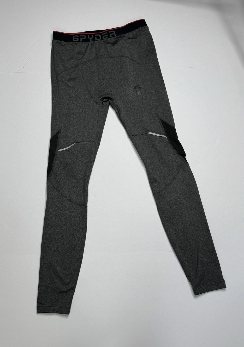 Spyder Active ProWeb Compression Pants Leggings Mens Small Gray Base Layer MMA